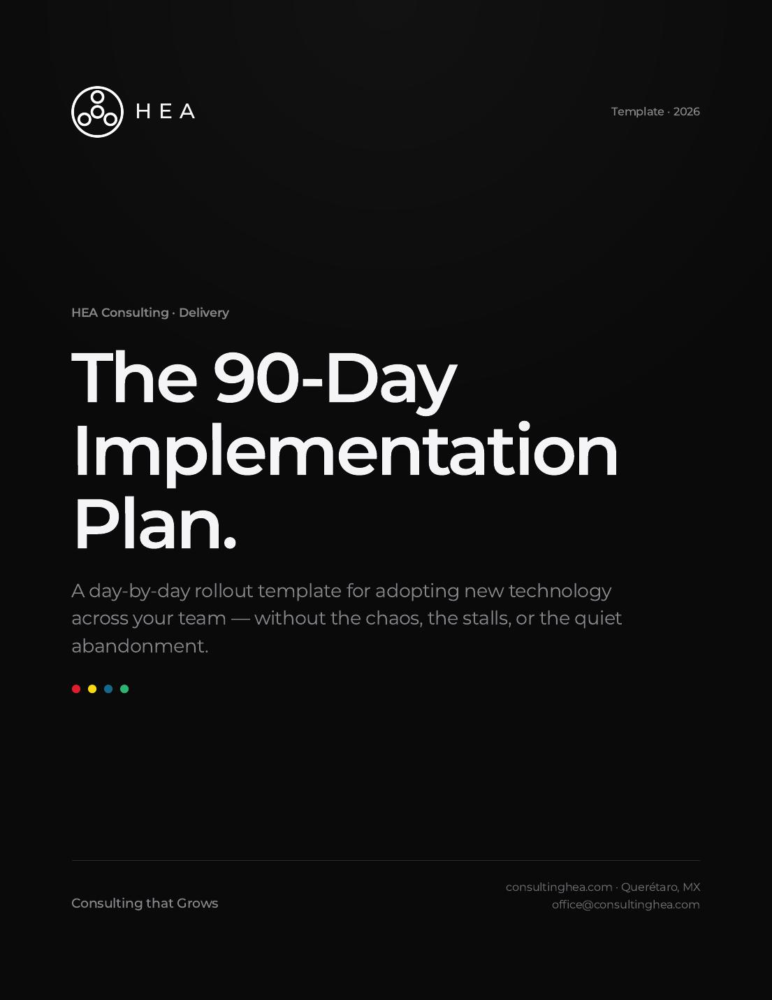 90-Day Technology Implementation Plan